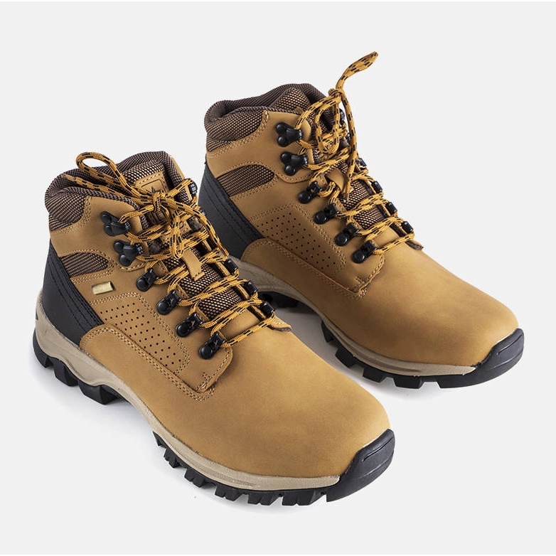 Botas isoladas de homem Evsee castanhas marrom 1