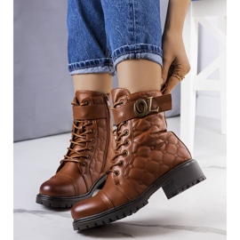 Botas acolchoadas com isolamento marrom Arseny castanho 1 Botas acolchoadas com isolamento marrom Arseny castanho 1