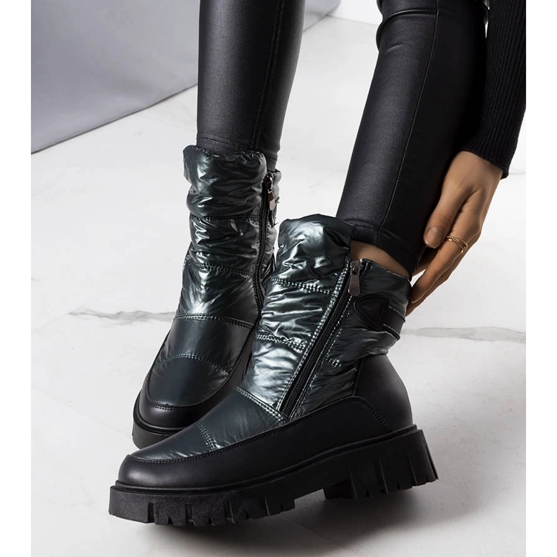 Botas de neve de mulher Koltso verdes preto 1 Botas de neve de mulher Koltso verdes preto 1