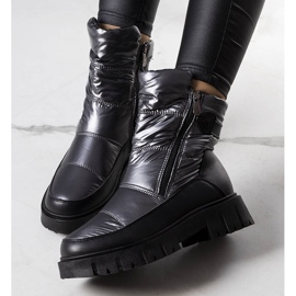 PA1 Botas de neve de mulher Koltso prateadas preto prata 1 PA1 Botas de neve de mulher Koltso prateadas preto prata 1