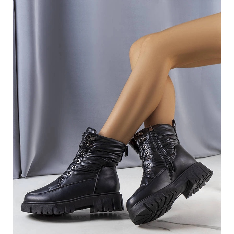 Botas de neve de mulher Anderson pretas preto 1