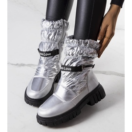 Botas de neve prateadas LoveXsnow prata 1