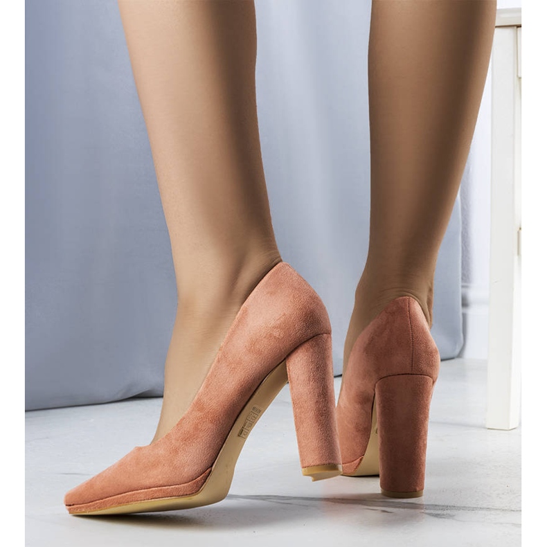 BM Sapatos de salto alto rosa da Emma 1