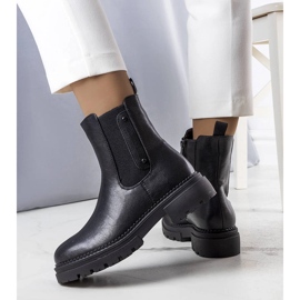 Botas isoladas pretas, Caron preto 1