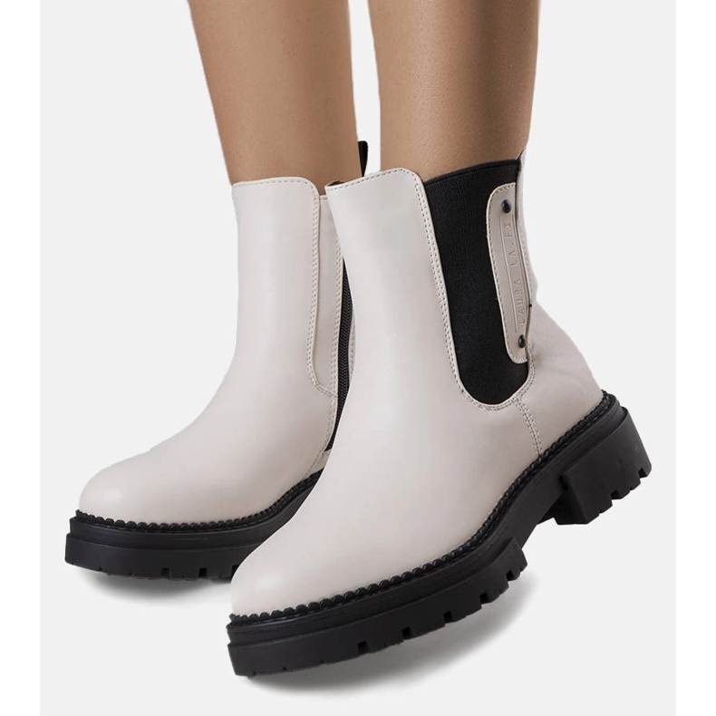 Botas com isolamento creme da Caron bege 1