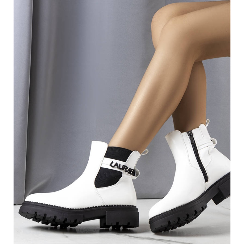 Sanso botas com isolamento branco 1
