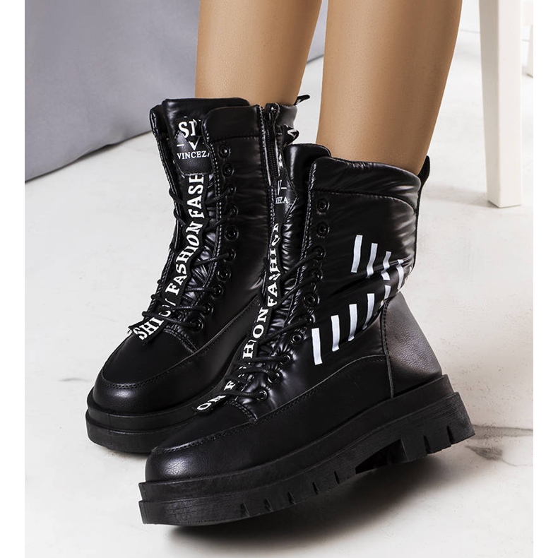 BM Sarai botas de neve pretas preto 1