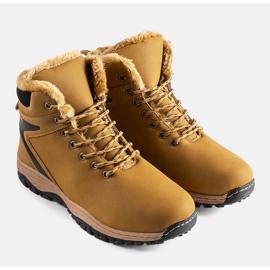 PA1 Botas de trekking de homem Terrance com isolamento castanho amarelo 1