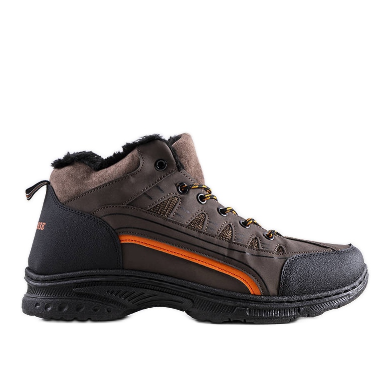 PA1 Botas de trekking de homem Fusters com isolamento castanho 1