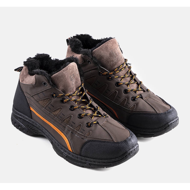 PA1 Botas de trekking de homem Fusters com isolamento castanho marrom 2