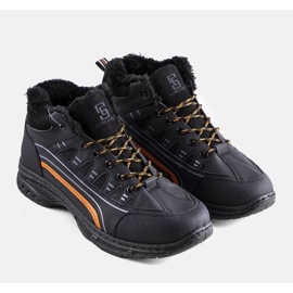 Botas de trekking isoladas pretas de homem Fusters preto 1