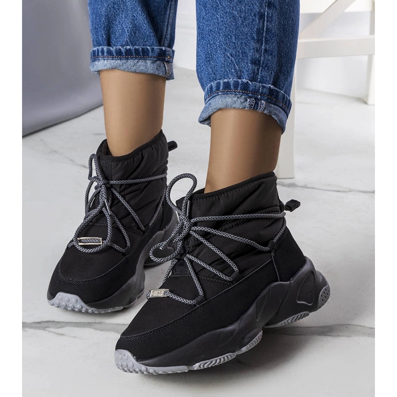 Botas de neve pretas Big Star KK274274 preto 1