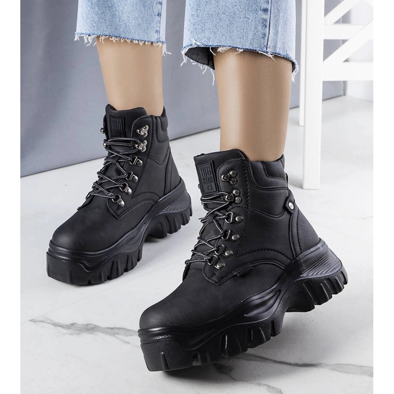 Botas pretas Big Star KK274368 preto 1