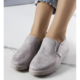 Tênis cinza de camurça ecológica Leroy. 1