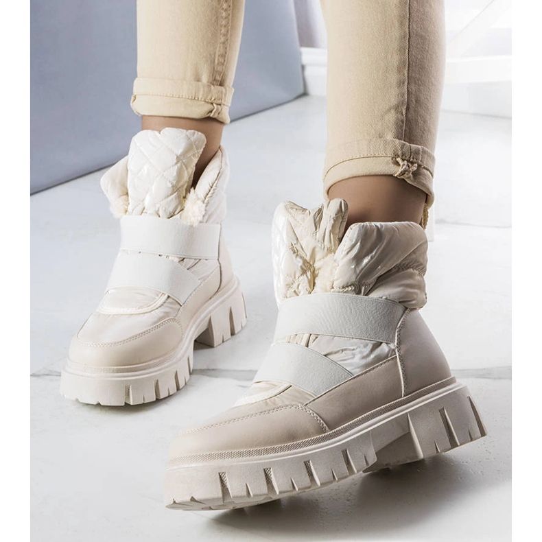 Botas de neve com isopor bege Francisco 1