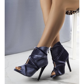 BM Sapatos elegantes cinza com parte superior de São 1