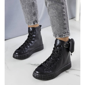 Botins pretos com saqueta Willie 1 Botins pretos com saqueta Willie 1