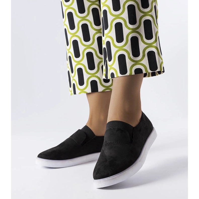 Tênis Jamal preto de camurça ecológica 1