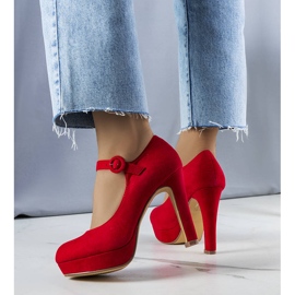 PA1 Sapatos de salto vermelhos da Lynda 2