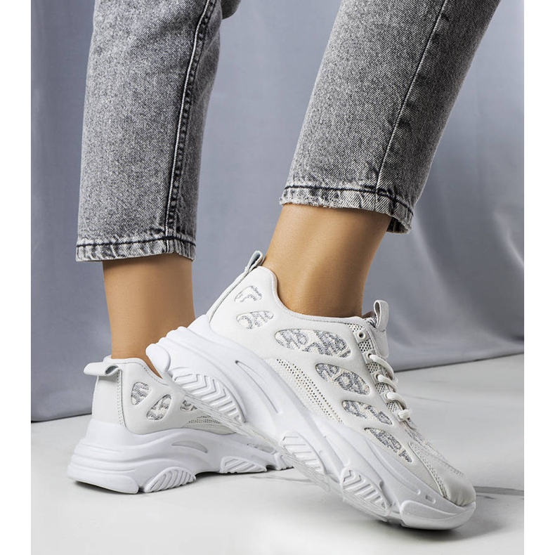 Tênis cinza decorado com estampa Kara 1