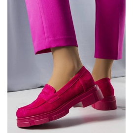 Sapatos de camurça ecológica rosa da Alacoque 1