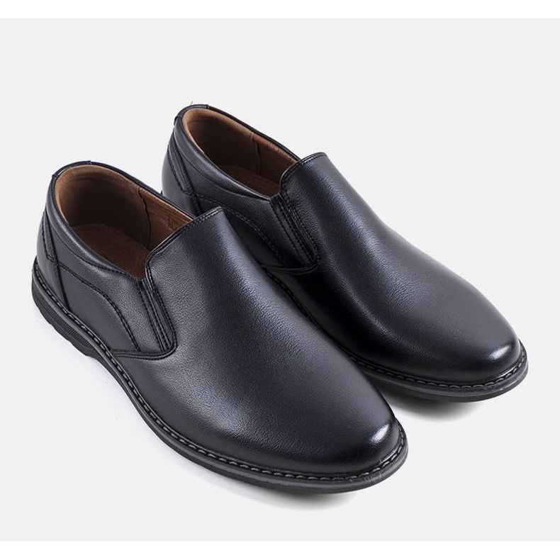 Sapatos slip-on de homem pretos da Querry 1