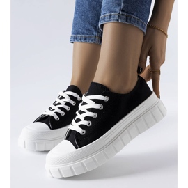 Tênis plataforma preto Bellemare 1