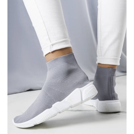 Tênis cano alto cinza William. 1