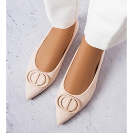 Sabrinas bege feitas de eco camurça de Grignon 1