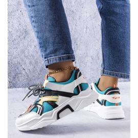 Sapatilhas de mulher Delois azuis branco 1