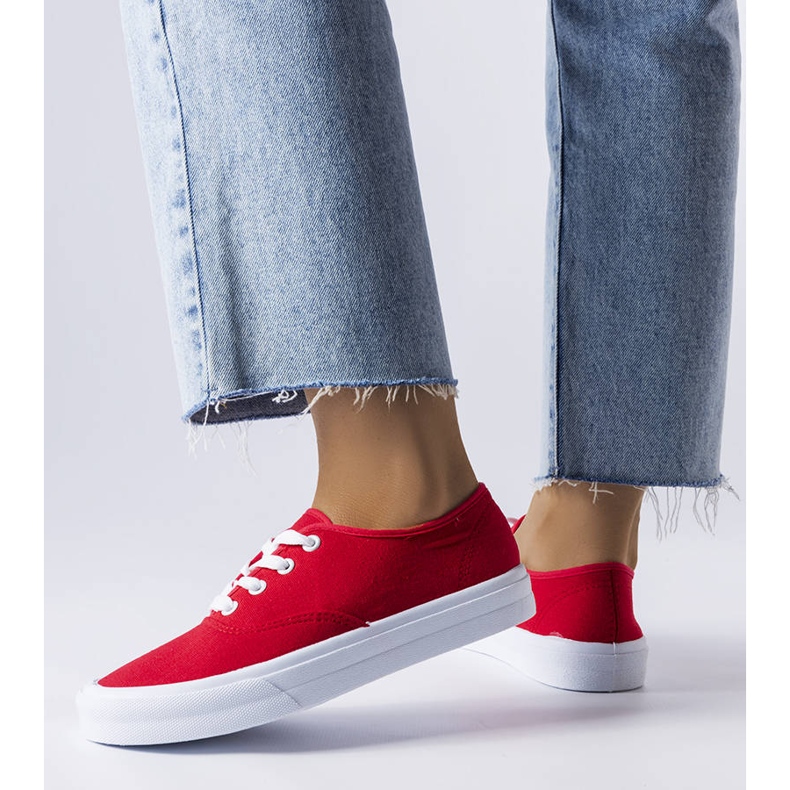 Tênis de tecido vermelho Fantina 1