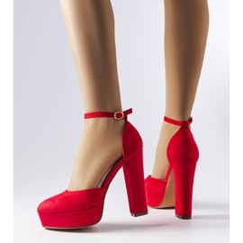 Sapatos de salto alto vermelhos Sacré 2