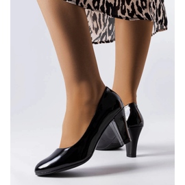 Sapatilha de couro preto Burkett 1