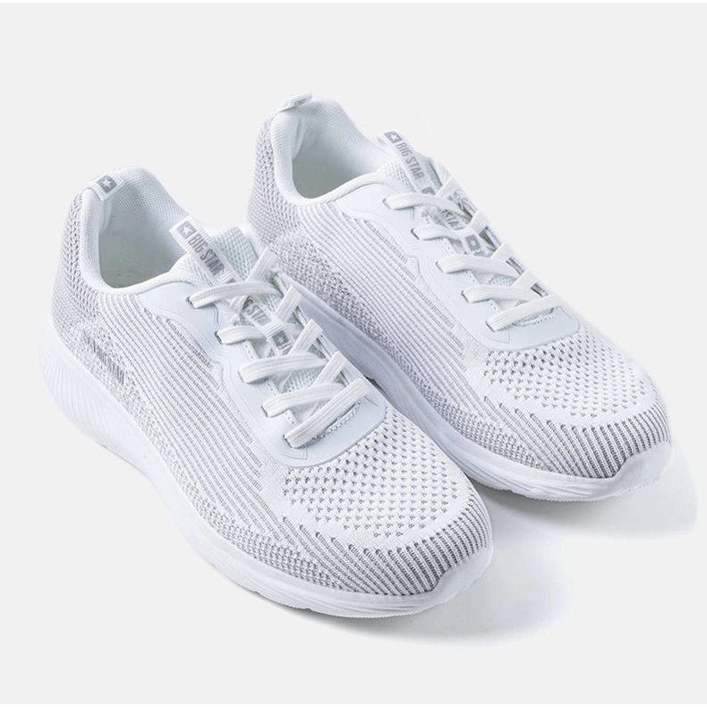 Tênis Big Star masculino branco e cinza JJ174286 1
