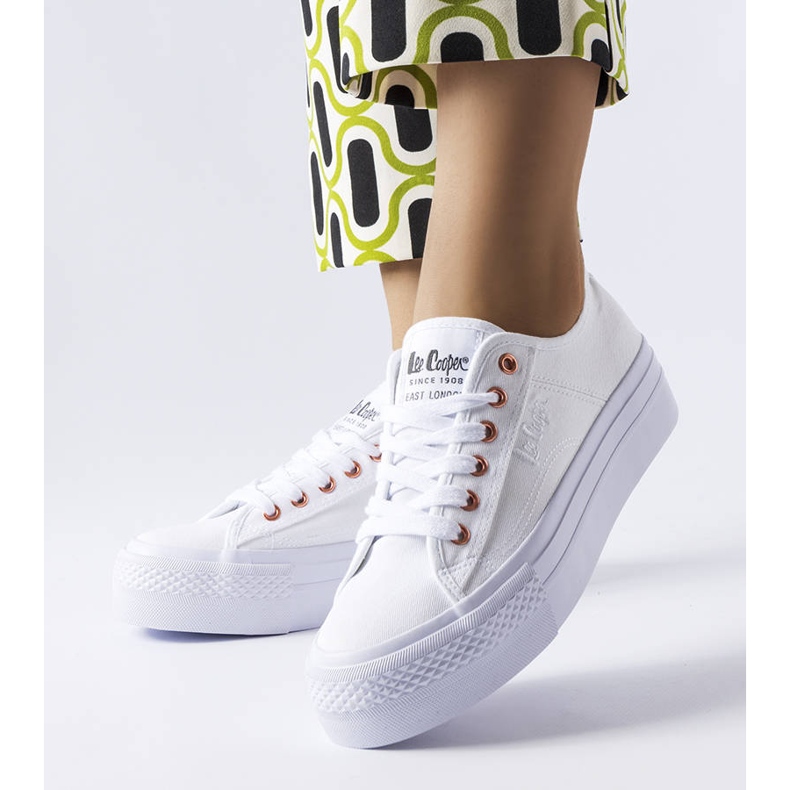 Lee Cooper LCW-22-31-0890L tênis branco 1