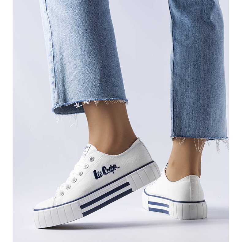 Lee Cooper LCW-23-31-1802L tênis branco 1