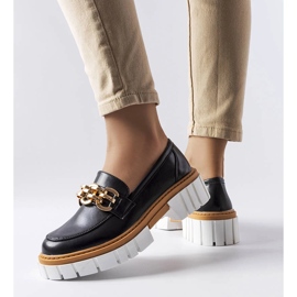 Mocassim preto com sola grossa, Casgrain 1