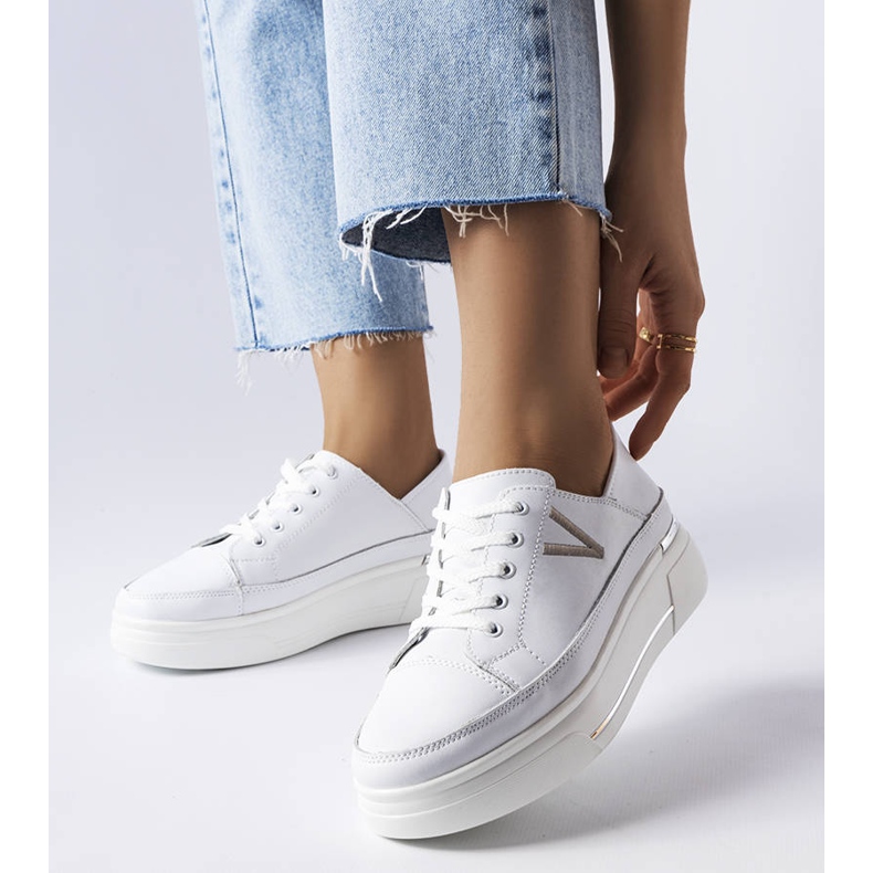 Vinceza tênis branco claro Vincez 1