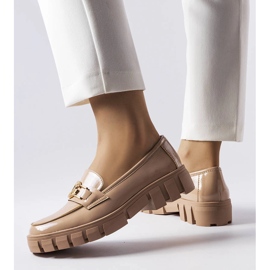 Venezia Mocassins lacados bege Vinceza 2