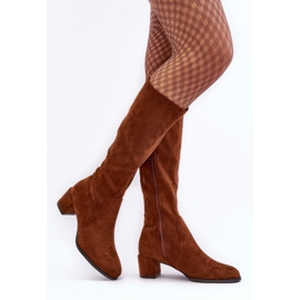 Sergio Leone Botas clássicas de camurça marrom Harpen castanho 1