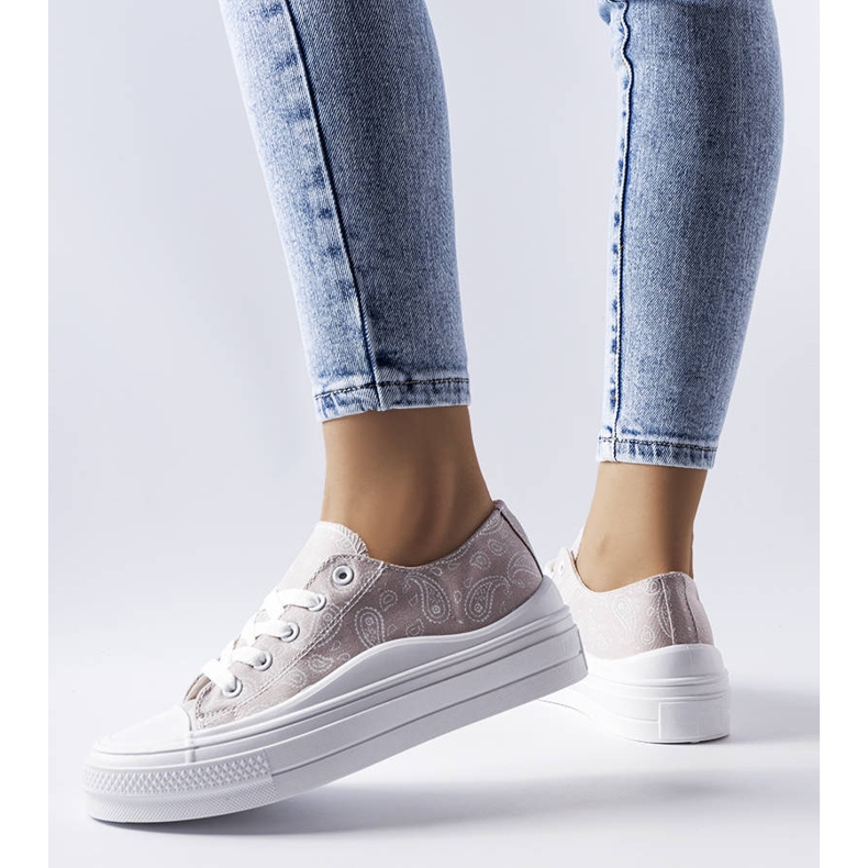 Tênis plataforma cinza Bélair 1