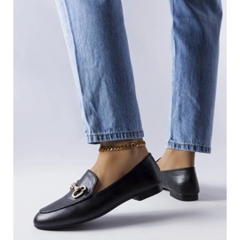 Philip mocassim preto com fivela 1