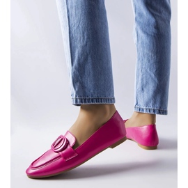 Mocassim rosa com fivela, Poissonnier 1 Mocassim rosa com fivela, Poissonnier 1