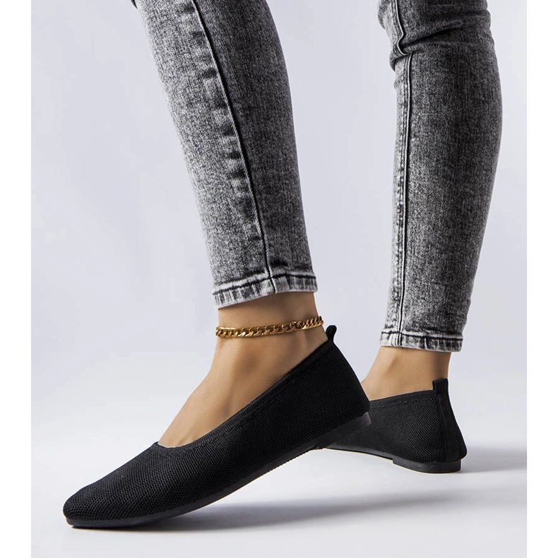 Bailarinas de tecido preto Drouin 1