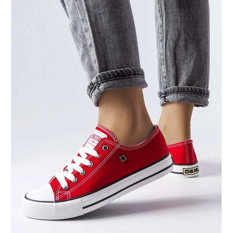 Tênis clássico vermelho Big Star T274020603 1