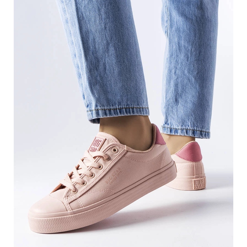 Tênis de tecido rosa Big Star LL274095 1