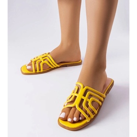 Chinelos Gandy amarelos de mulher 1