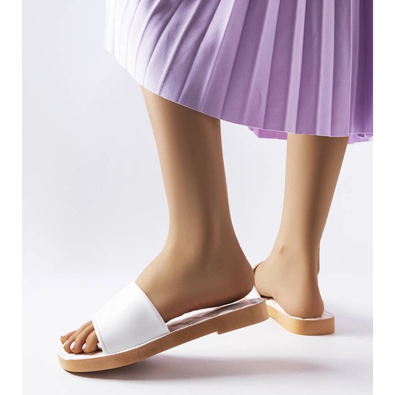 Chinelos Chatigny de borracha branca branco 1