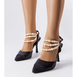 Salto Ridge preto com brilhantes 1 Salto Ridge preto com brilhantes 1