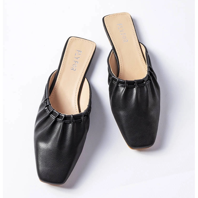 Sandália preta com bico fino, Aasiaat preto 1